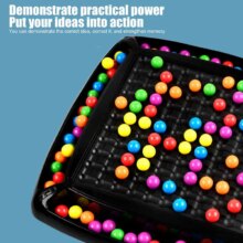 Rainbow Elimination Board Game Rainbow Ball Matching Toys Table Toys Family Interactive Rainbow Chess Children’s Toy Puzzle Game Rainbow Elimination Board Game