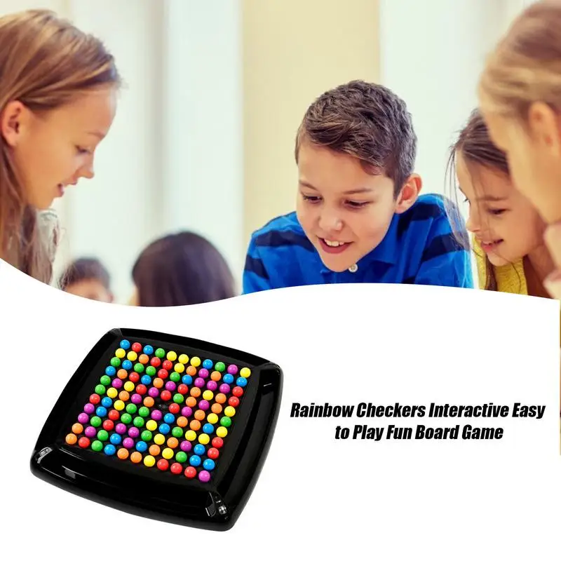 Rainbow Elimination Board Game Rainbow Ball Matching Toys Table Toys Family Interactive Rainbow Chess Children's Toy Puzzle Game Rainbow Elimination Board Game Rainbow Ball Matching Toys Table Toys Family Interactive Rainbow Chess Children's Toy Puzzle Game